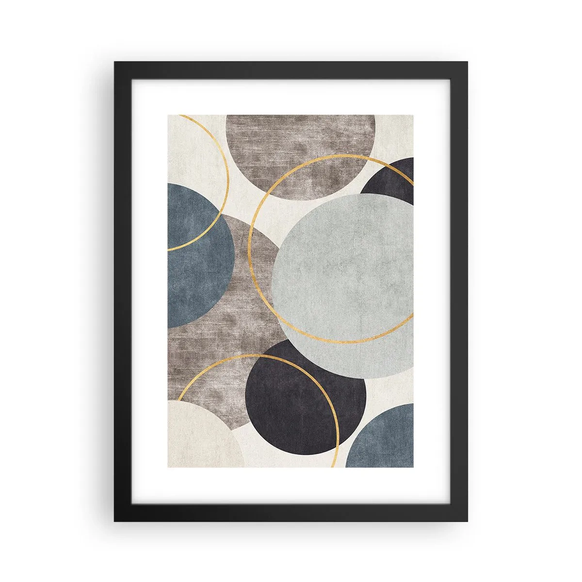 Plakat i sort ramme - Hjul efter hjul - 30x40 cm