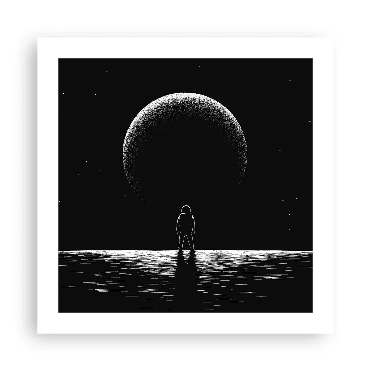 Plakat - Ansigt til ansigt - 50x50 cm