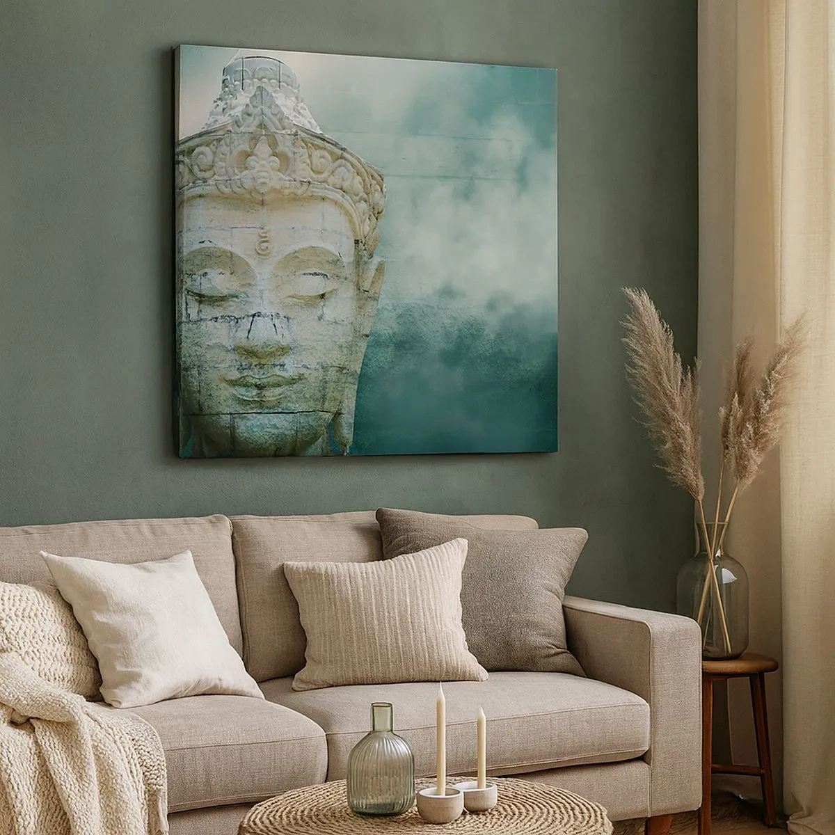 Lærredstryk - Billede på lærred - På jagt efter lys - 30x30 cm