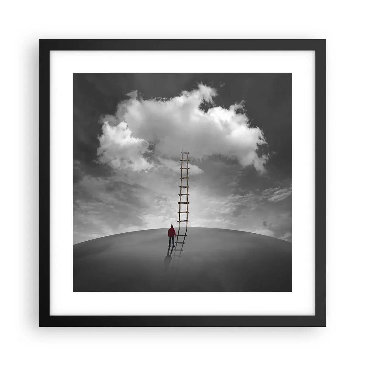 Plakat i sort ramme - Alt er muligt - 40x40 cm