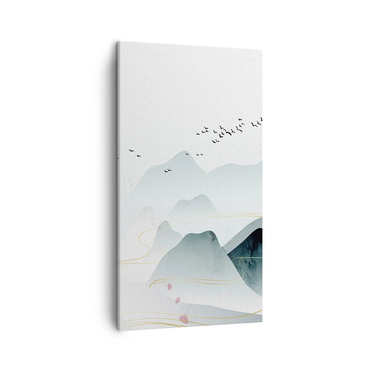 Lærredstryk - Billede på lærred - Over toppene - 45x80 cm