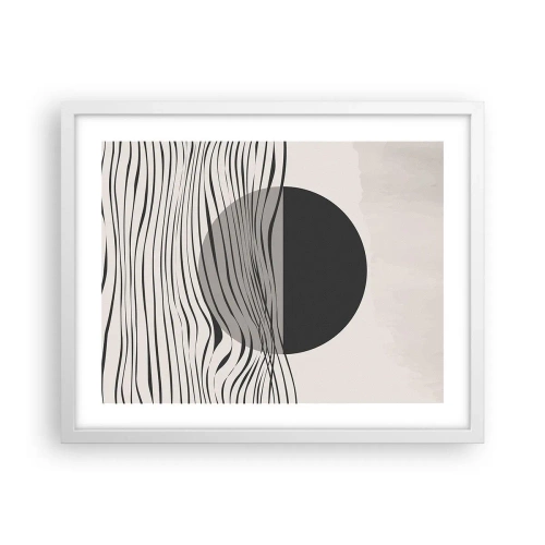 Plakat i hvid ramme - Halvkomposition - 50x40 cm
