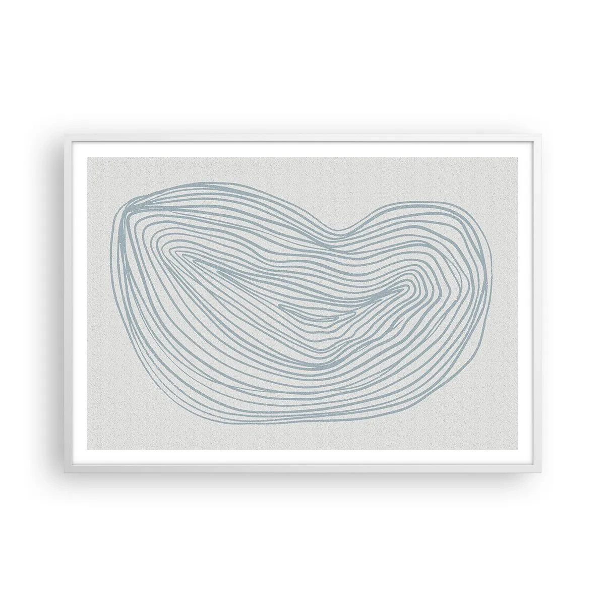 Plakat i hvid ramme - Smil fra en dråbe - 100x70 cm