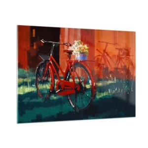 Billede på glas - I want to ride my bicycle - 100x70 cm