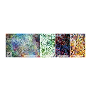 Prøve Fototapet Selvklæbende Deluxe Sticker - Så enkelt er det ikke - Abstraktion, Stykke, Moderne mønster - 100x30 cm