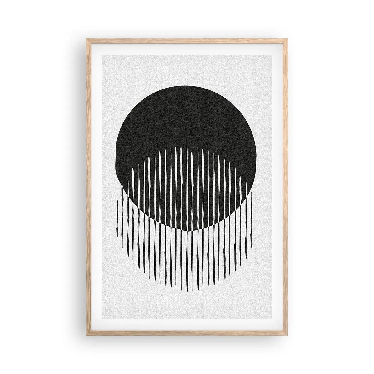 Plakat i ramme af lyst egetræ - Hans alter ego - 61x91 cm