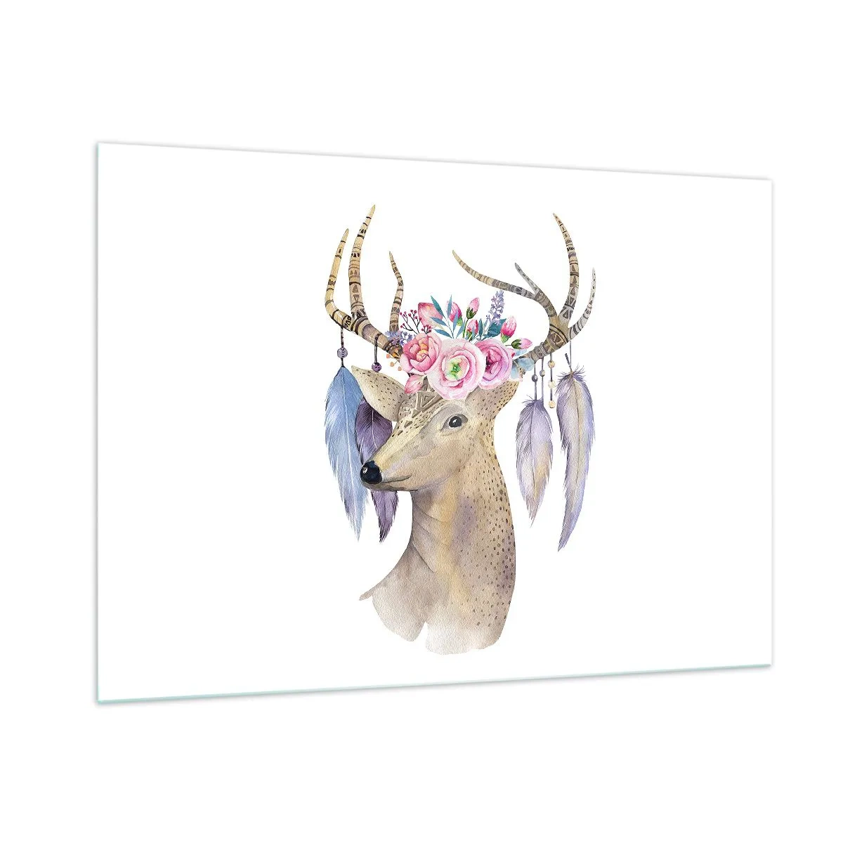 Billede på glas - Sjælsguide - blid, uskyldig - 100x70 cm