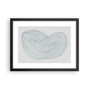 Plakat i sort ramme - Smil fra en dråbe - 40x30 cm