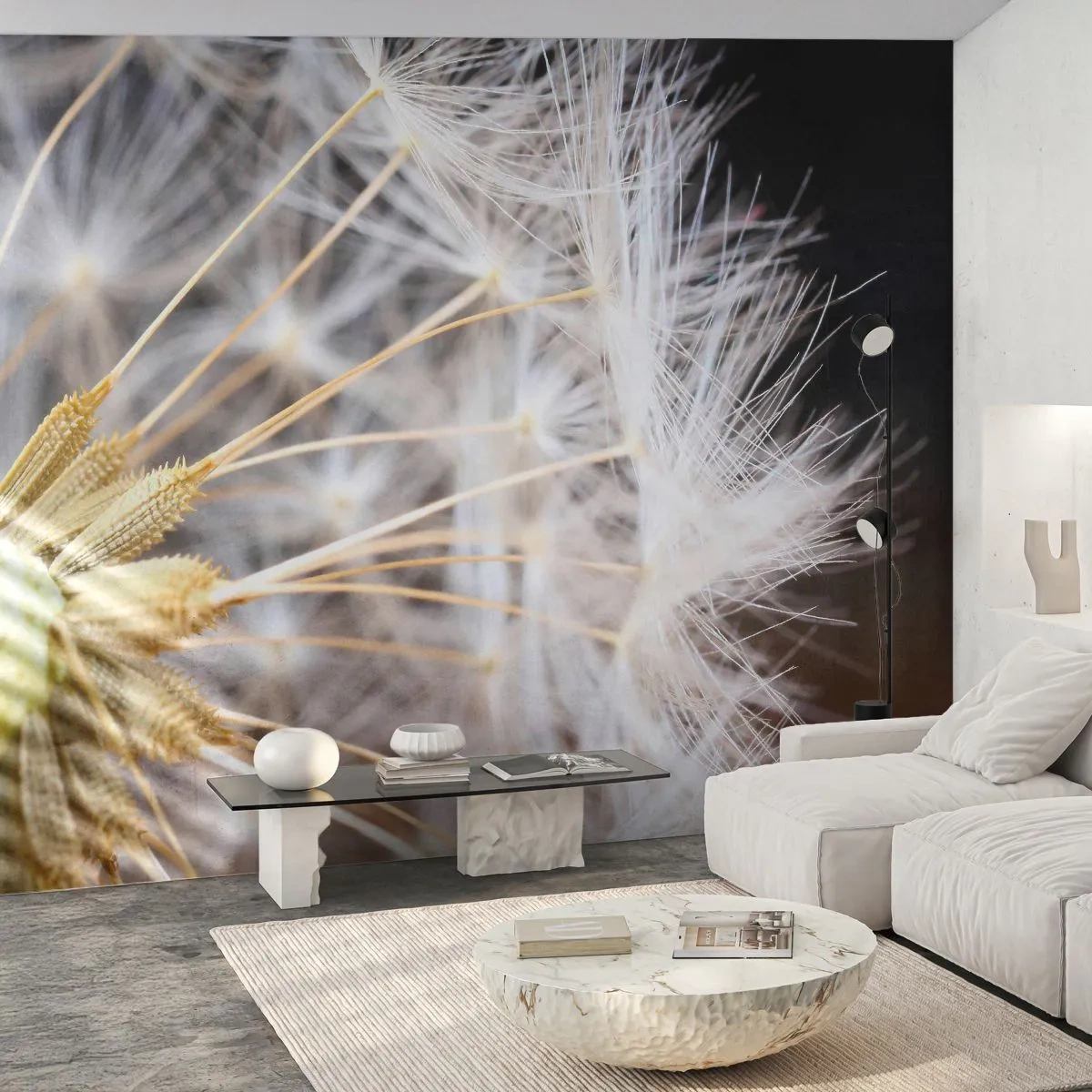 Fototapet Premium Canvas - Lige før afrejse - Blomst, Plante, Natur - 250x175 cm