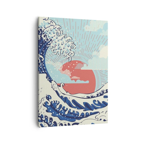 Lærredstryk - Billede på lærred - Fra japanske inspirationer - 50x70 cm