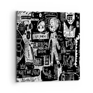 Lærredstryk - Billede på lærred - Den åndelige ungdom med lov og glæde - 70x70 cm