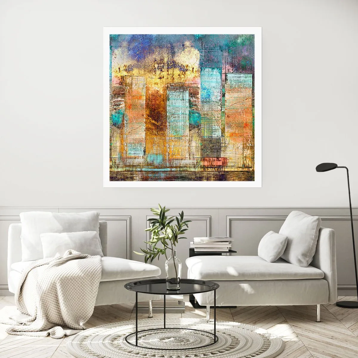 Plakat - Solrig metropol - 40x40 cm