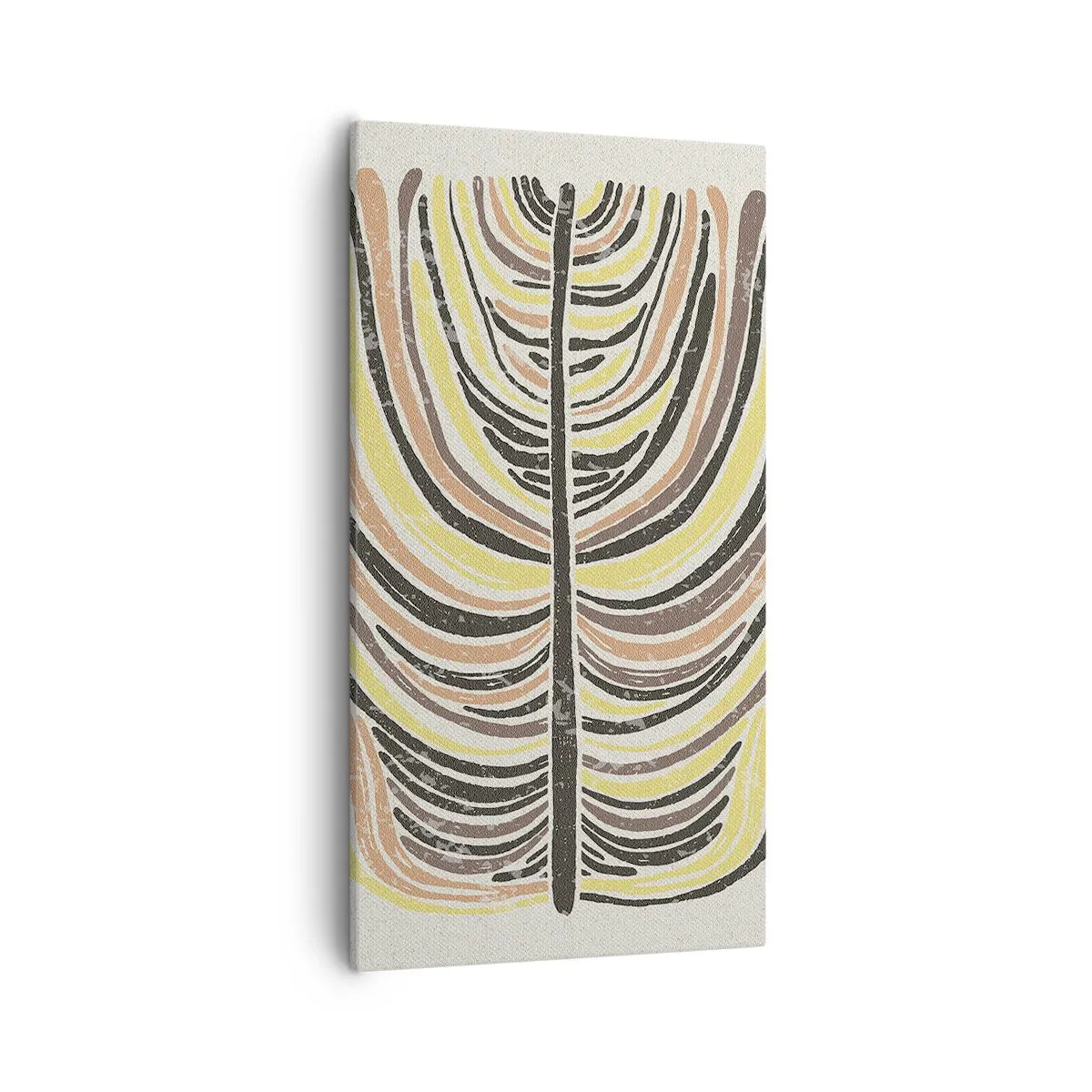 Lærredstryk - Billede på lærred - Levende abstraktion - 55x100 cm