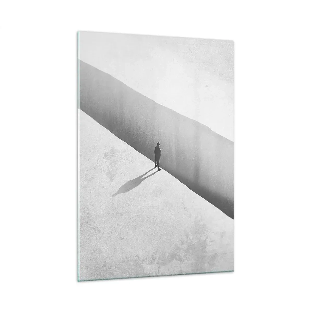 Billede på glas - Lys destination - 50x70 cm