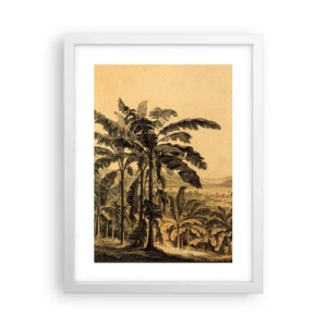 Plakat i hvid ramme - I en kolonial atmosfære - 30x40 cm