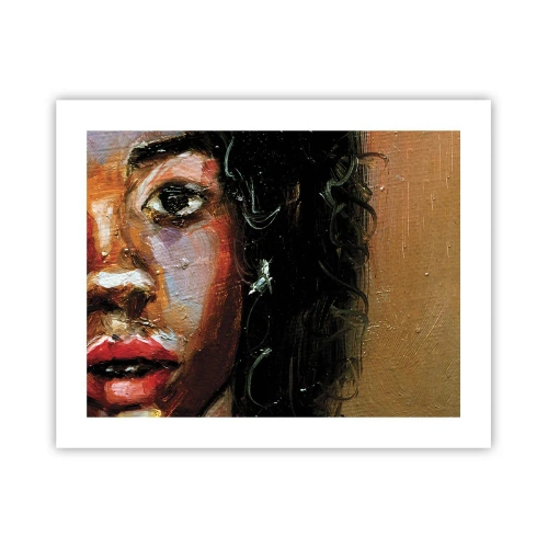 Plakat - Sort og glitter - 50x40 cm