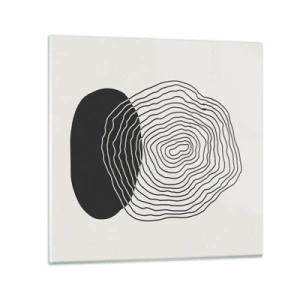 Billede på glas - Varighed og vibration - 30x30 cm
