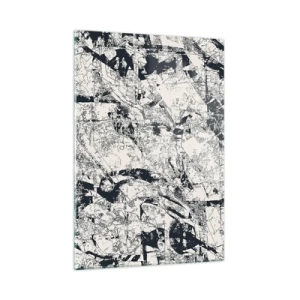 Billede på glas - Modsætningernes gennemtrængning - 50x70 cm