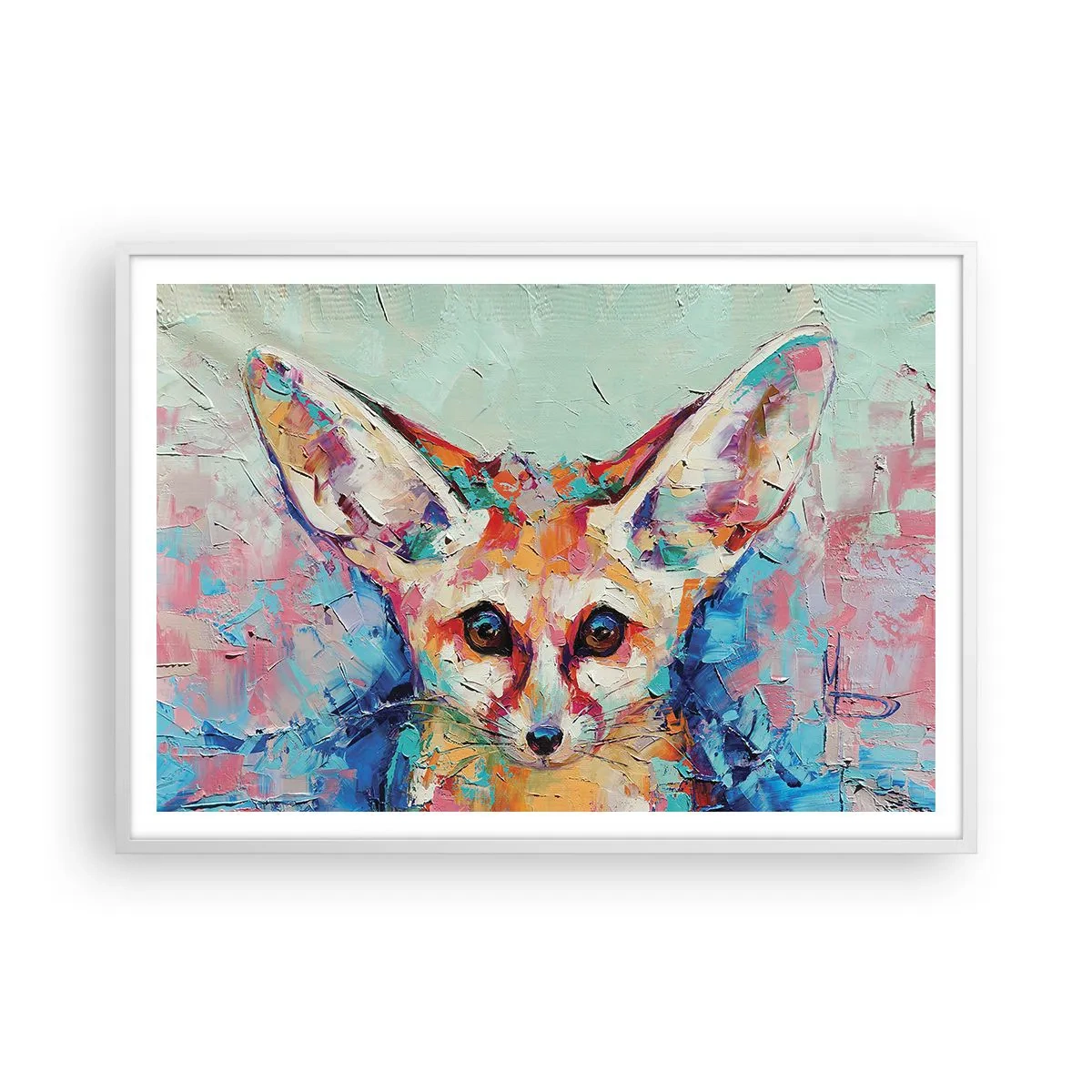 Plakat i hvid ramme - Er du klar til mig? - 100x70 cm