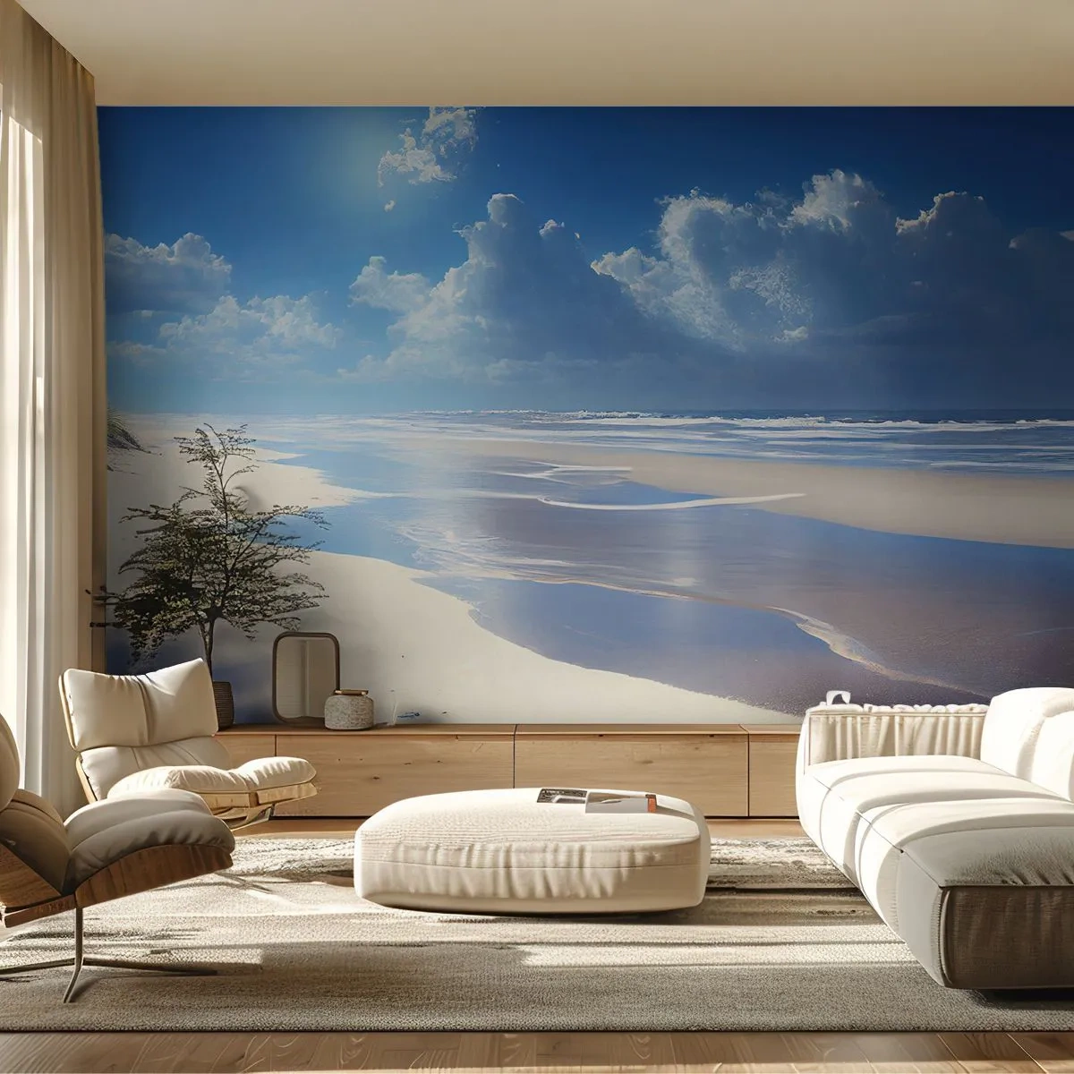 Fototapet Premium Sand - Ferie i paradis - Strand, Ocean, Helligdage - 350x256 cm