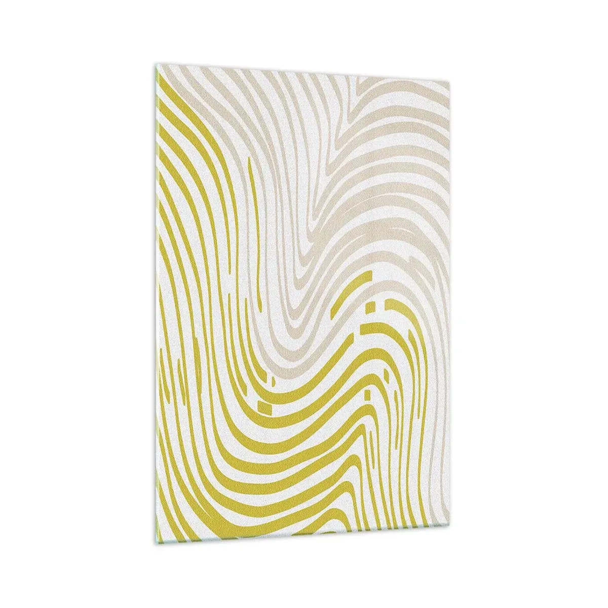 Billede på glas - Komposition med et blidt sving - 70x100 cm