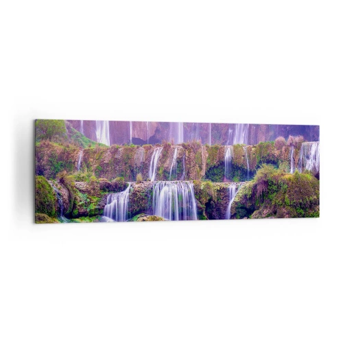 Lærredstryk - Billede på lærred - Trappe til himlen - 160x50 cm