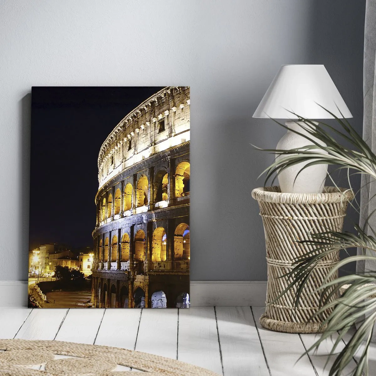 Lærredstryk - Billede på lærred - Legene er ved at begynde - 45x80 cm