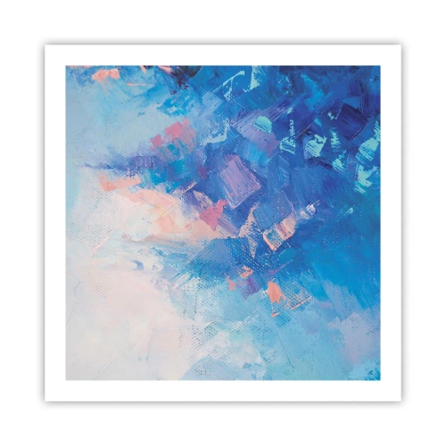 Plakat - Vinter abstraktion - 60x60 cm