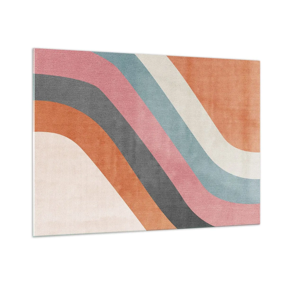 Billede på glas - Diagonal komposition - bevægelse - 100x70 cm