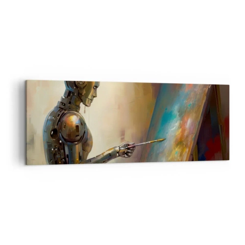 Lærredstryk - Billede på lærred - Fremtidens kunst - 140x50 cm