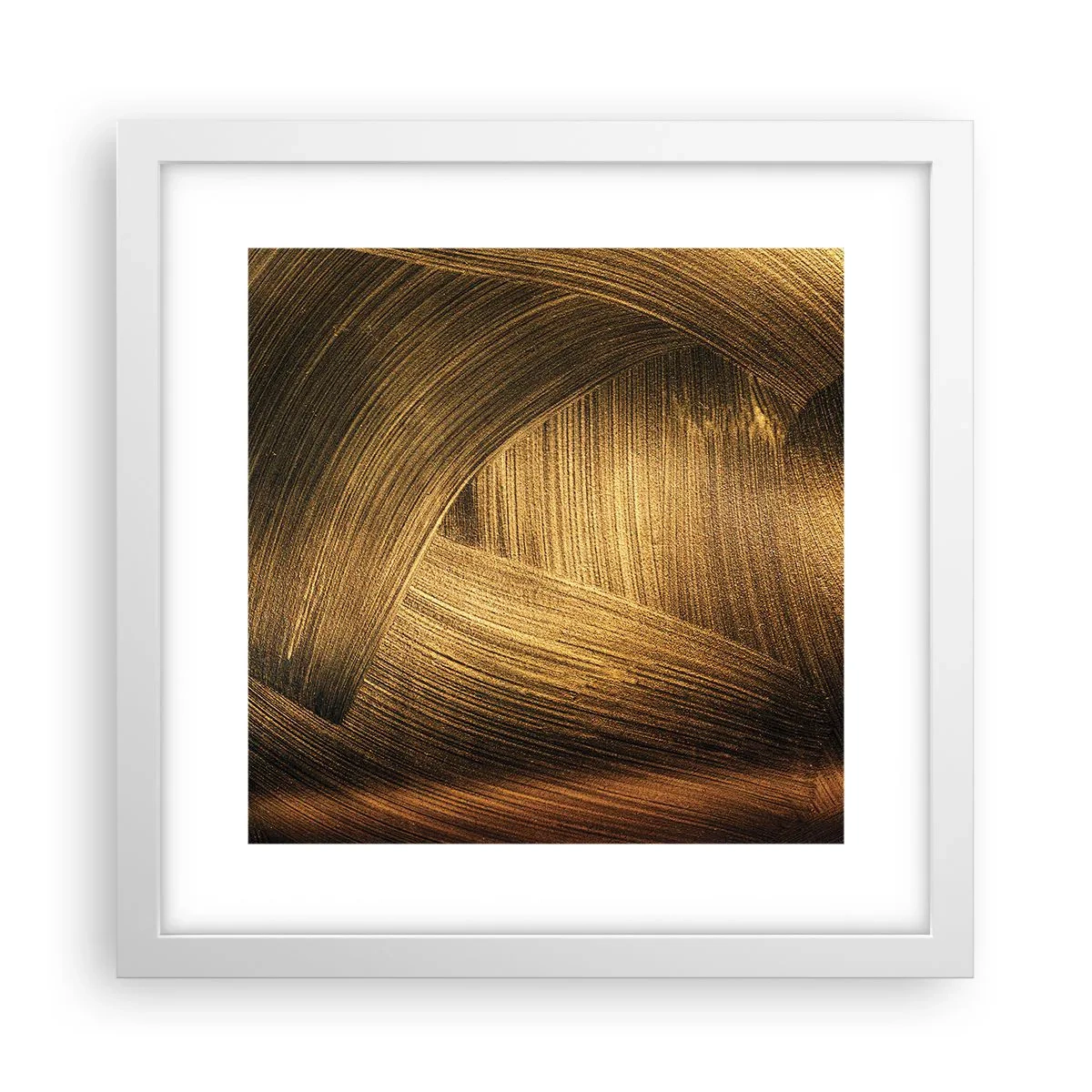 Plakat i hvid ramme - I den gyldne labyrint - 30x30 cm