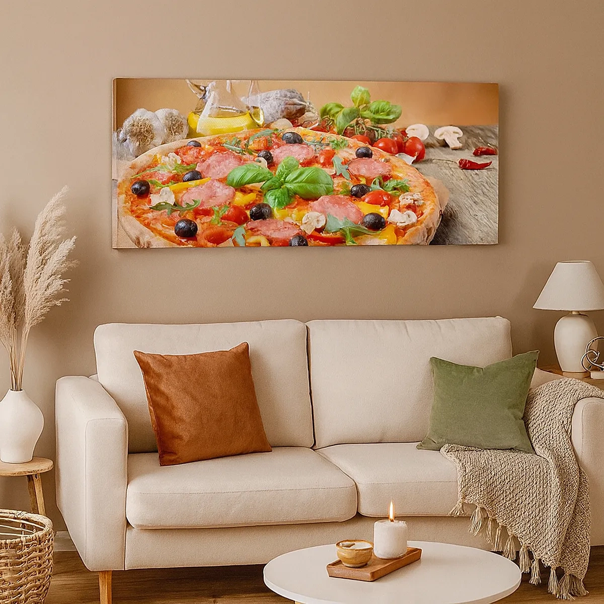 Lærredstryk - Billede på lærred - Med en ægte italiensk smag - 30x30 cm