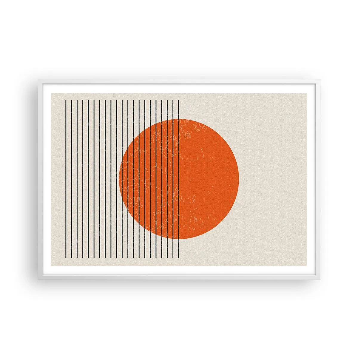 Plakat i hvid ramme - Altid solen - 100x70 cm