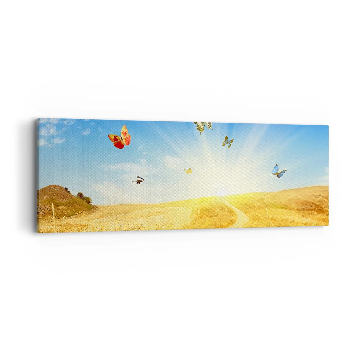 Lærredstryk - Billede på lærred - Og hvordan kan man ikke elske sommeren? - 90x30 cm