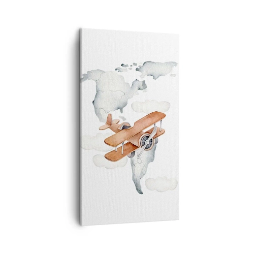 Lærredstryk - Billede på lærred - I den banebrydende ånd - 45x80 cm