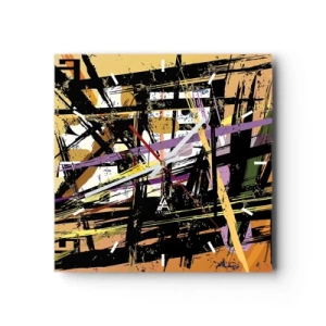 Vægur, Uret - Skarpt snit - 30x30 cm