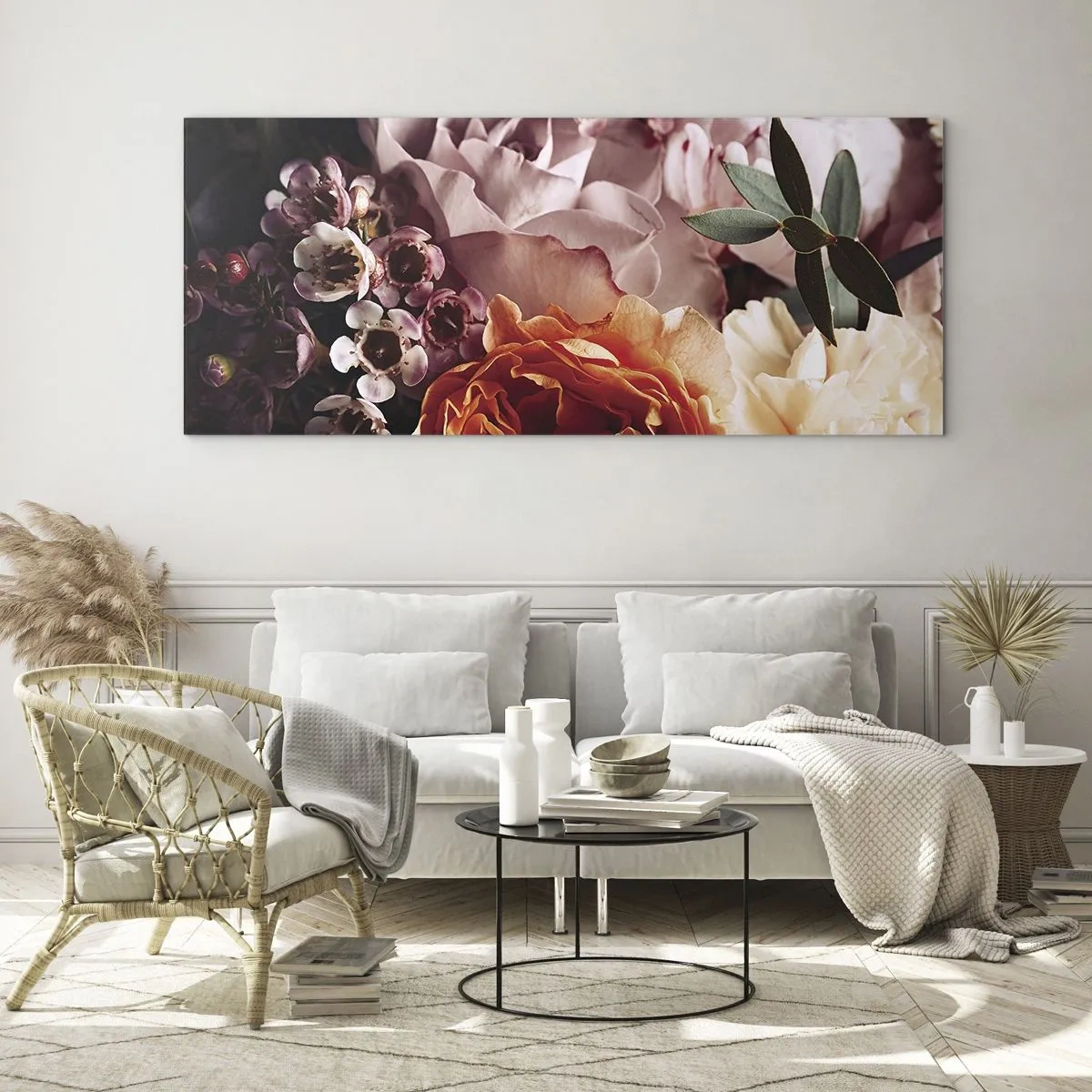 Billede på glas - Indhyllet i skønhed - 160x50 cm