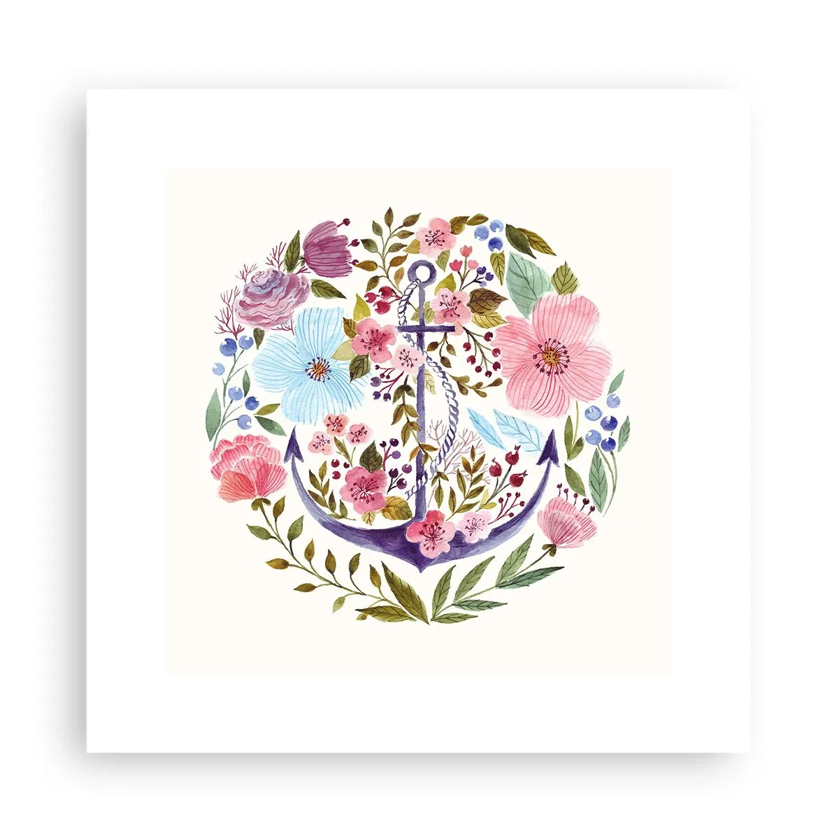 Plakat - En sømands gode nattesøvn - 30x30 cm