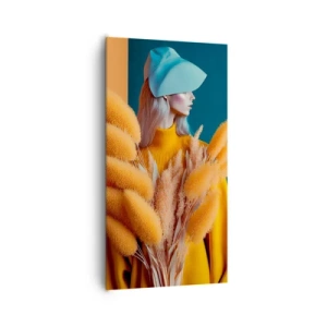 Lærredstryk - Billede på lærred - Fluffy portræt - 65x120 cm