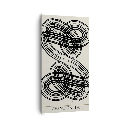 Lærredstryk - Billede på lærred - Det kom ud spontant - 65x120 cm