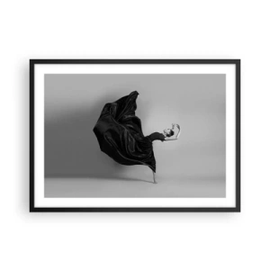 Plakat i sort ramme - Bevinget af musik - 70x50 cm