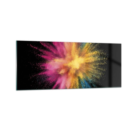 Billede på glas - Farvernes fødsel - 100x40 cm