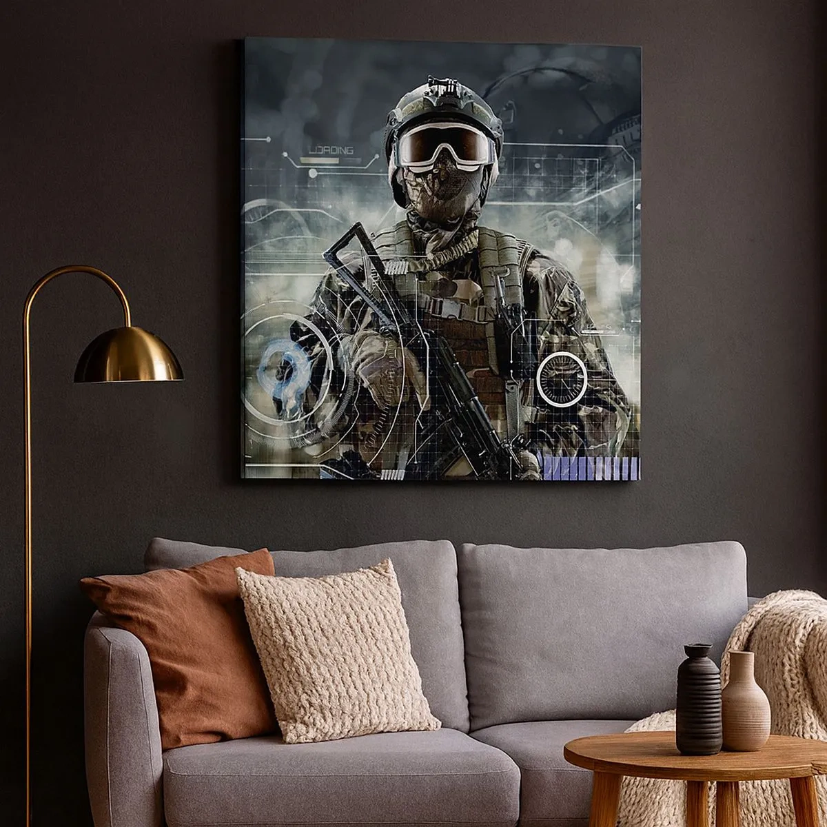 Lærredstryk - Billede på lærred - Magt til potens - 30x30 cm