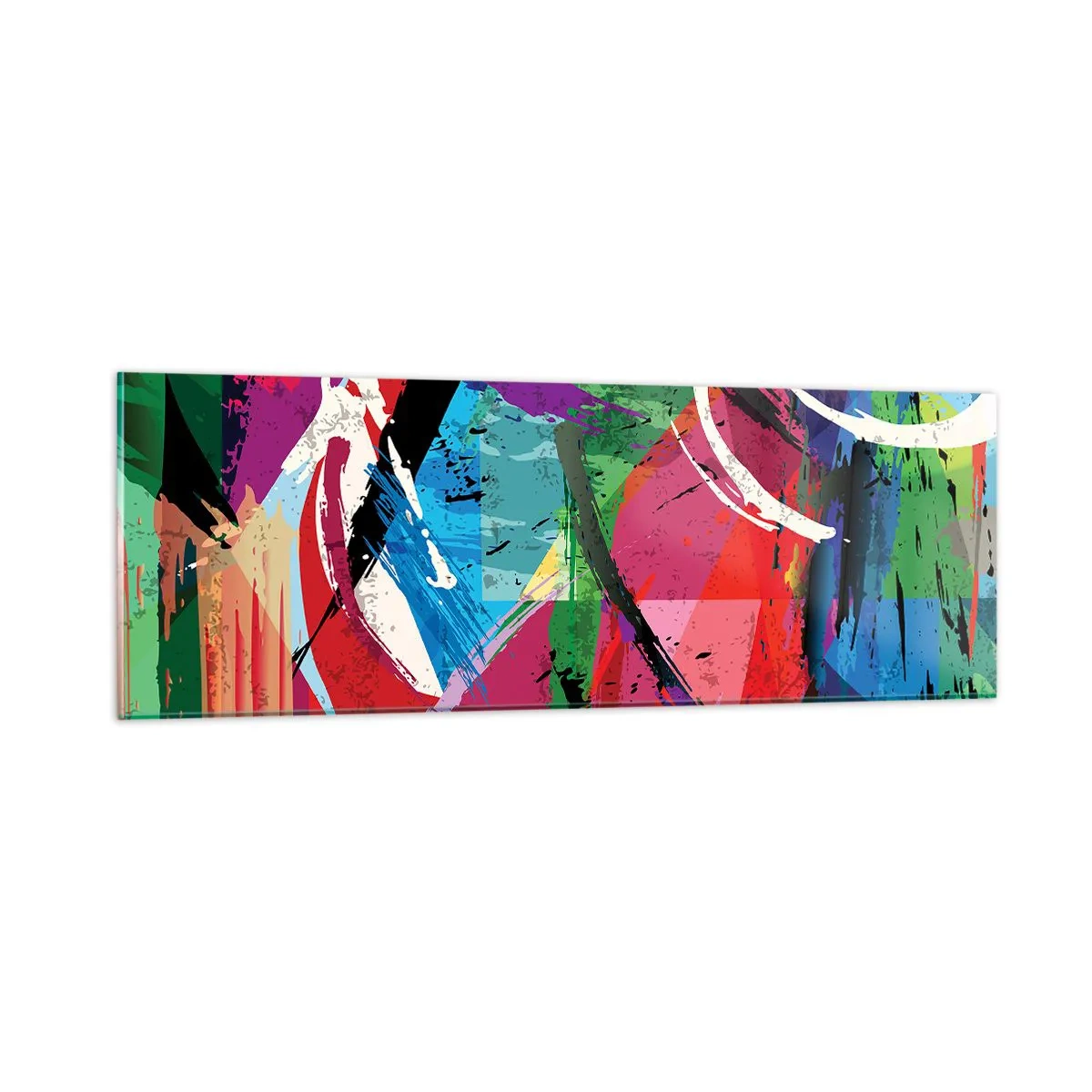 Billede på glas - Hurtig, livlig og hoppende - 90x30 cm