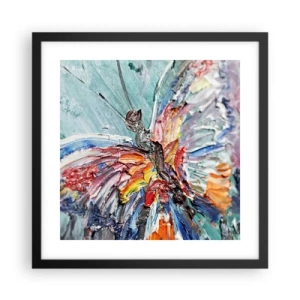 Plakat i sort ramme - Malet af naturen - 40x40 cm