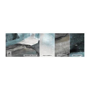 Prøve Fototapet Selvklæbende Deluxe Sticker - Abstraktion: klipper og is - Minimalisme, Stykke, Moderne - 100x30 cm