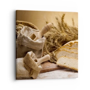 Lærredstryk - Billede på lærred - Som skåret en kniv - 30x30 cm