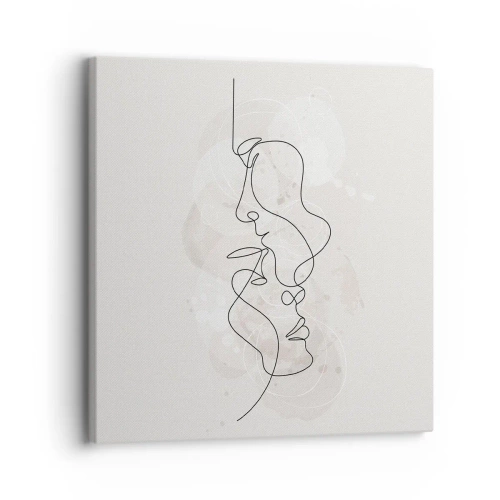 Lærredstryk - Billede på lærred - Omfavnet i en omfavnelse - 30x30 cm