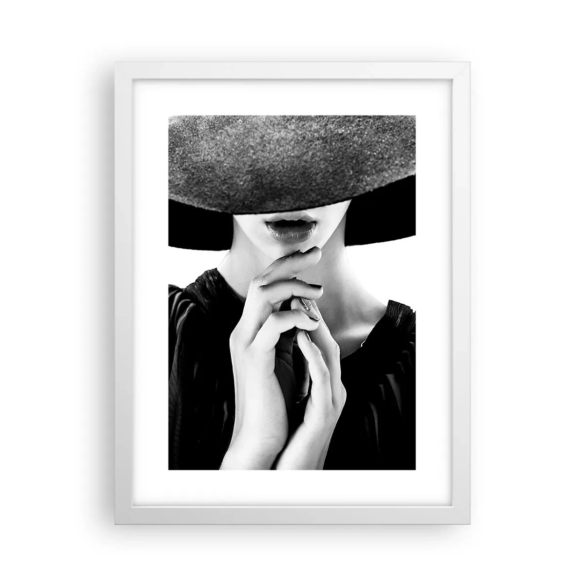 Plakat i hvid ramme - Usynlig skønhed - 30x40 cm