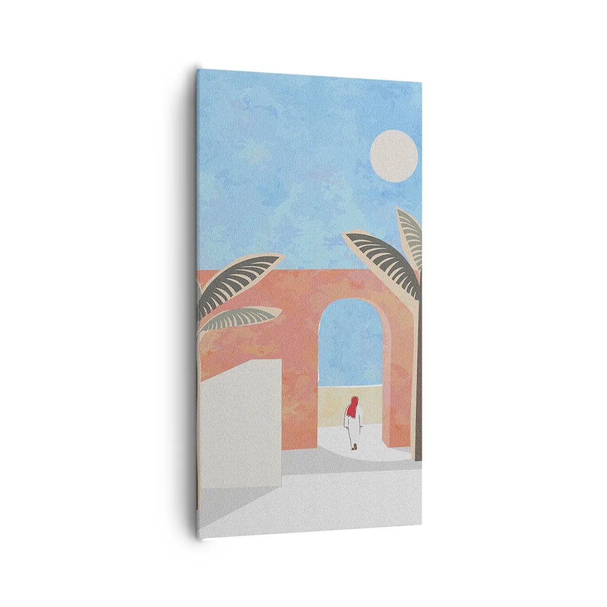 Lærredstryk - Billede på lærred - En arabisk dag - 65x120 cm